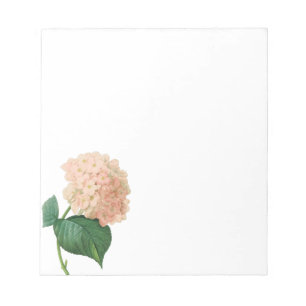 Bloc-note Hydrangea Rose Vintage Hortensia par Redoute