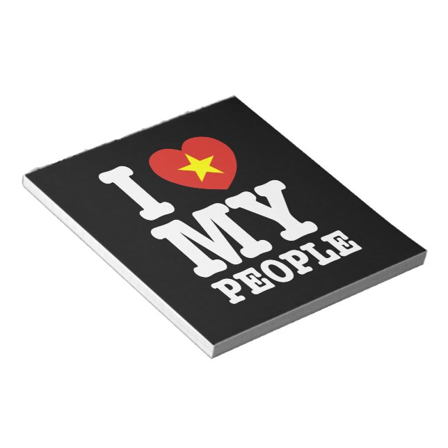 Bloc-note I Heart (Love) My Viet People (Incliné)