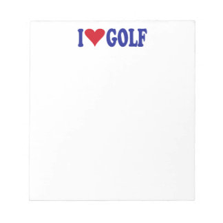 Bloc-note I Love Golf