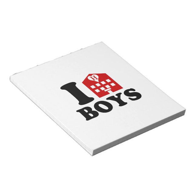 Bloc-note I Love Hotel Boys (Incliné)