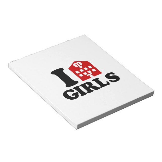 Bloc-note I Love Hotel Girls (Incliné)