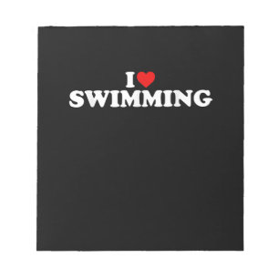 Bloc-note I Love Swimming - Coeur