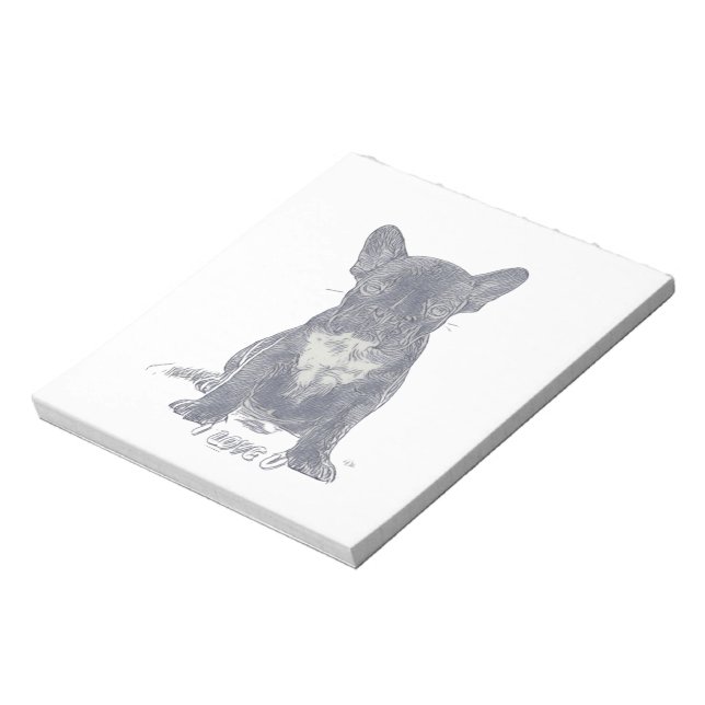 Bloc-note I Love YOU - French Bulldog (Tourné)