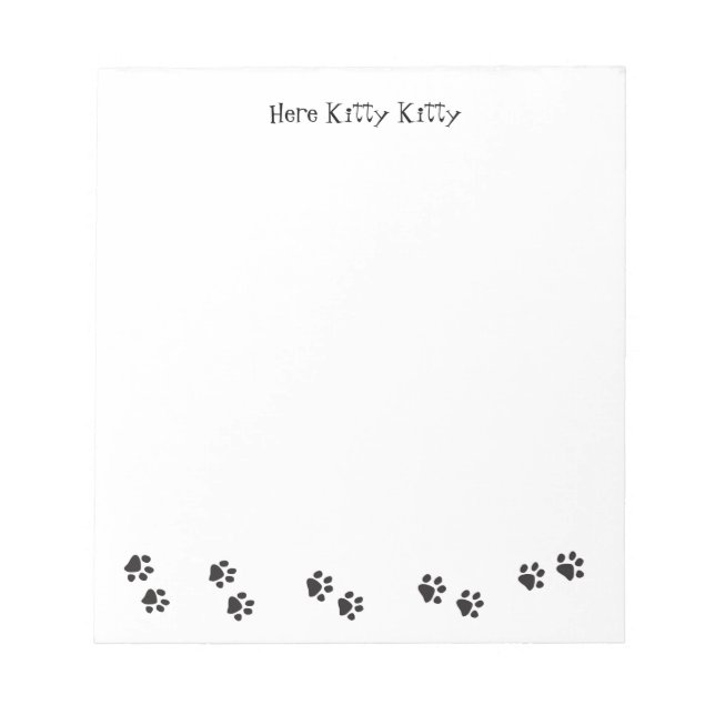 Bloc-note Ici Kitty Kitty Note Pad (Devant)