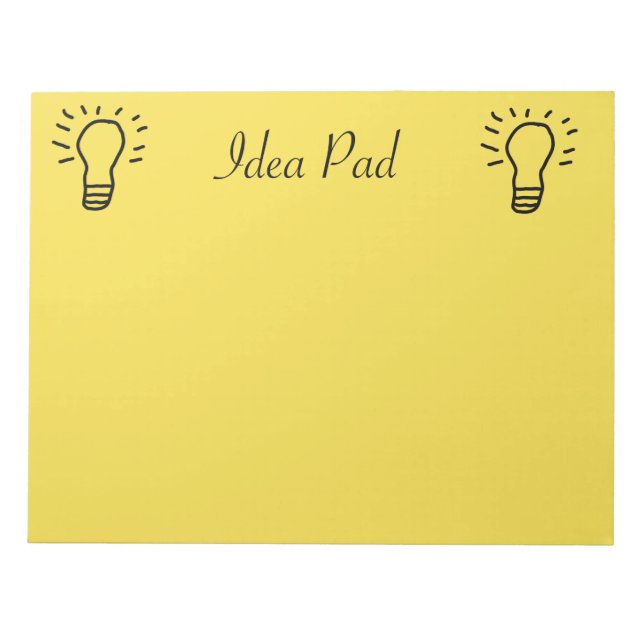 Bloc-note Idea Pad Jaune (Devant)