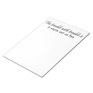 Bloc-note Idée unique de cadeau de bloc - notes de cadeaux