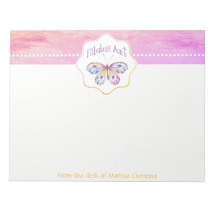 Bloc-note Idées cadeaux de Tante Butterfly