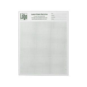Bloc-note Identifiant de projet de grille de logo d'entrepri