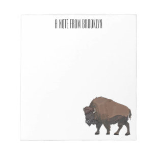 Bloc-note Illustration de bison