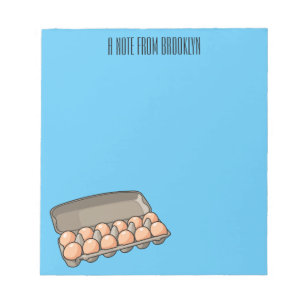 Bloc-note Illustration de carton d'oeufs