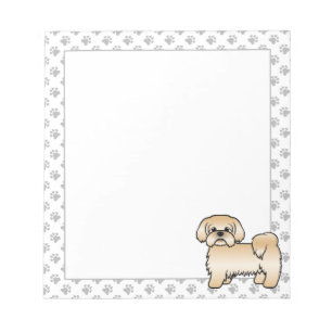 Bloc-note Illustration de chien de dessin animé mignon Shih 