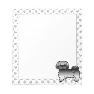 Bloc-note Illustration de chien de dessin animé mignon Shih 