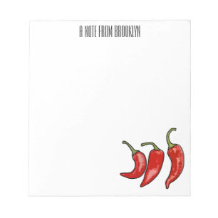 Bloc-note Illustration de chili