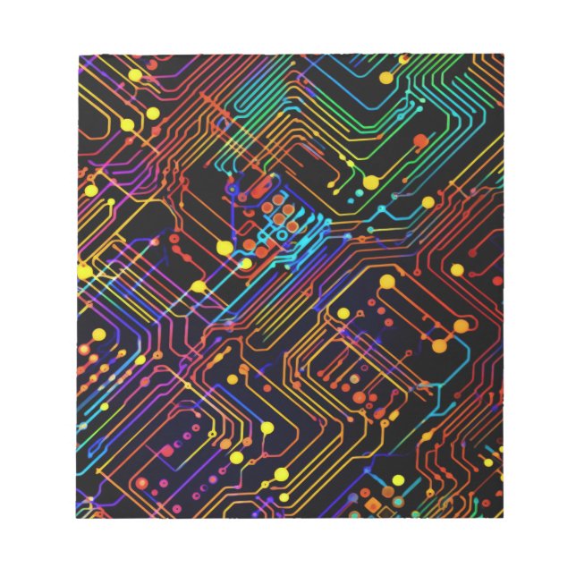 Bloc-note Illustration de conception de carte de circuit (Devant)