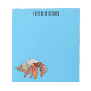 Bloc-note Illustration de crabe ermite