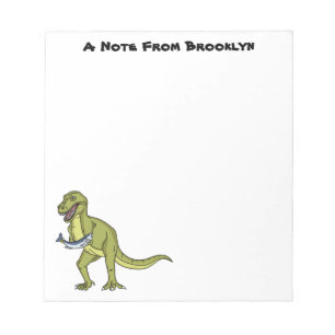 Bloc-note Illustration de dinosaure T rex drôle