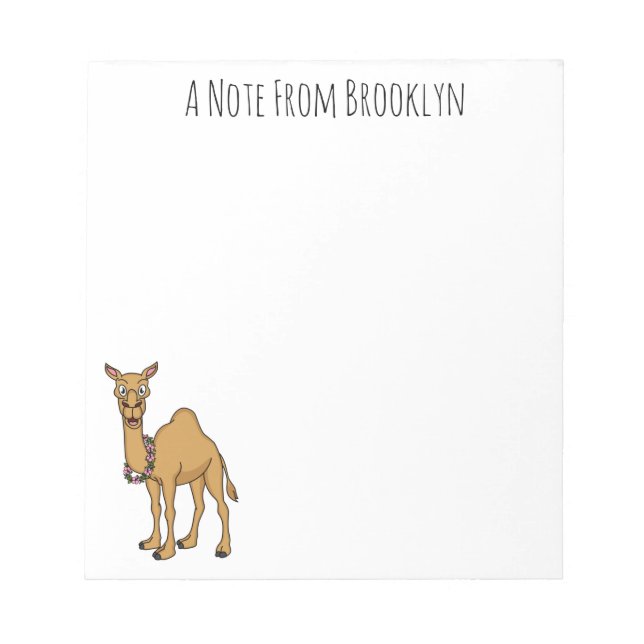 Bloc-note Illustration de dromadaire (Devant)