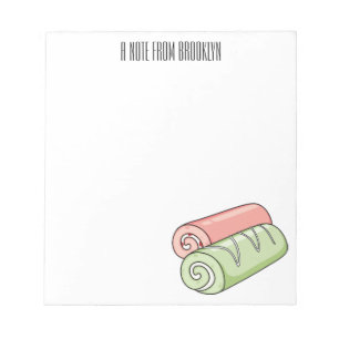 Bloc-note Illustration de gâteau suisse roll / roll