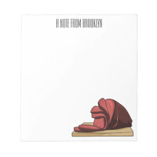 Bloc-note Illustration de jambon
