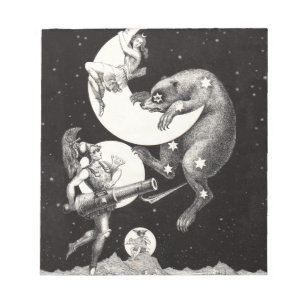 Bloc-note Illustration de la nuit divine de l'univers du cie