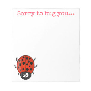 Bloc-note Illustration de l'insecte du scarabée du coccinell