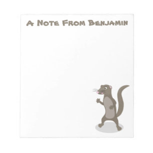 Bloc-note Illustration de mignonne mangouste