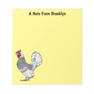 Bloc-note Illustration de poulet Sebright