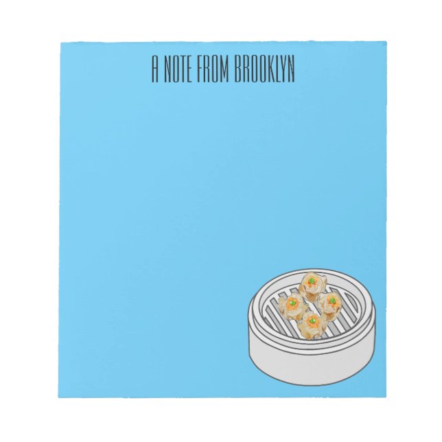 Bloc-note Illustration de Shumai dim sum (Devant)
