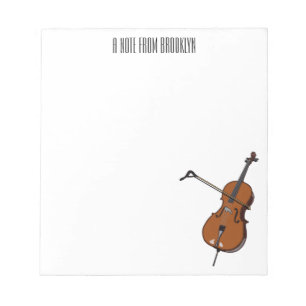 Bloc-note Illustration de violoncelle