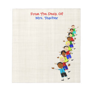 Bloc-note Illustration d'enfants d'école mignons pour bloc-n