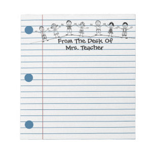 Bloc-note Illustration Des Enfants De L'École Pour Les Ensei