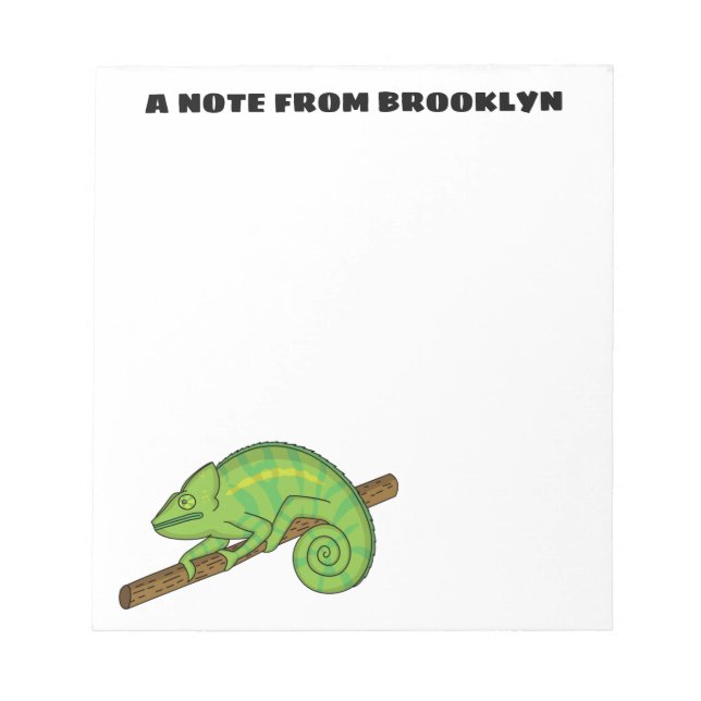 Bloc-note Illustration du caméléon de la parson (Devant)
