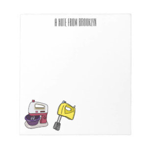 Bloc-note Illustration du mixer