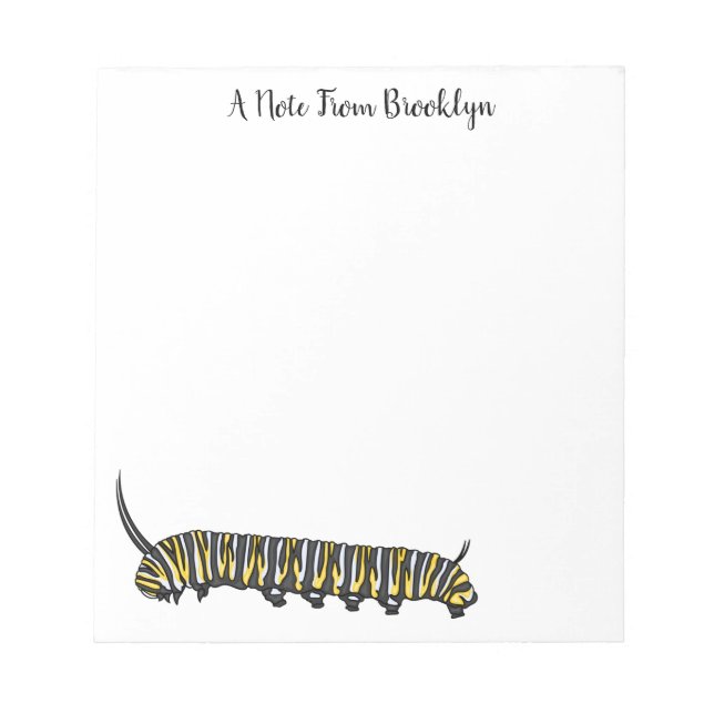 Bloc-note Illustration Monarch caterpillar (Devant)