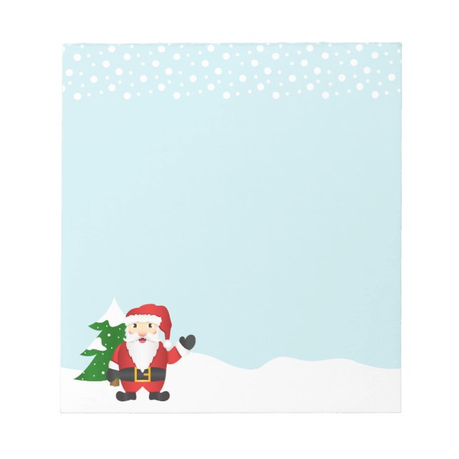 Bloc-note Illustration Noël du Père Noël (Devant)