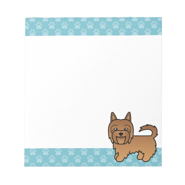 Bloc-note Illustration Red Australian Terrier Dog (Devant)