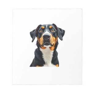 Bloc-note Illustration Rétro Portrait de Chien Coloré Vintag