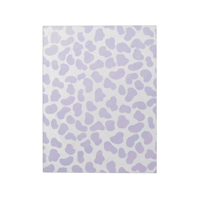 Bloc-note Impression dalmate violet et blanche (Tourné)