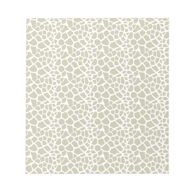 Bloc-note Impression de girafe neutre (Devant)
