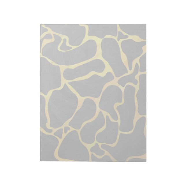 Bloc-note Impression Giraffe noir et jaune (Tourné)