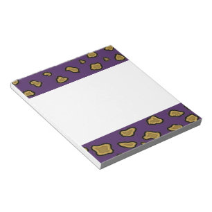 Bloc-note Impression léopard violet