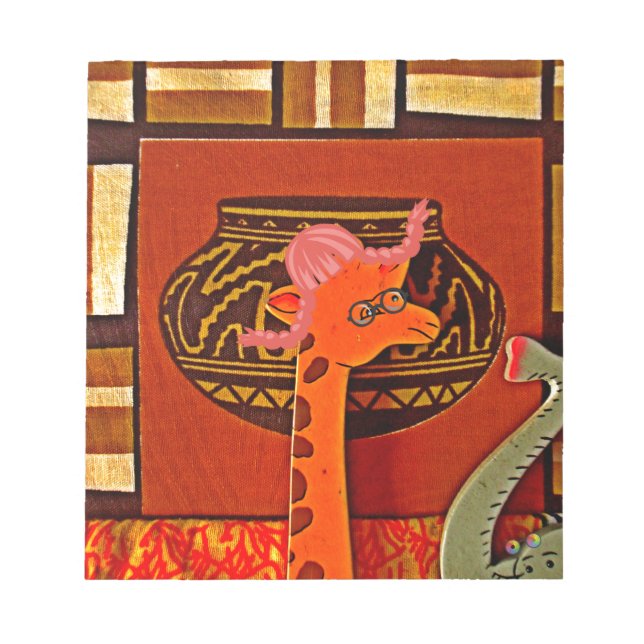 Bloc-note Imprimer Casquette Giraffe (Devant)