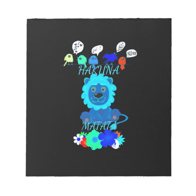 Bloc-note Imprimer Hakuna Matata Lion (Devant)