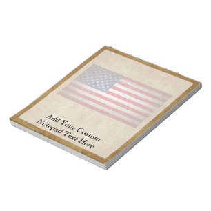 Bloc-note Indicateur américain Vintage avec texte personnal