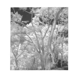 Bloc-note Infra rouge d'arbres bâtiments et sentiers à Las 2