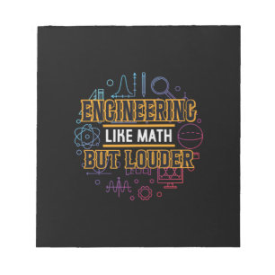 Bloc-note Ingénieur Ingénierie Comme Les Maths