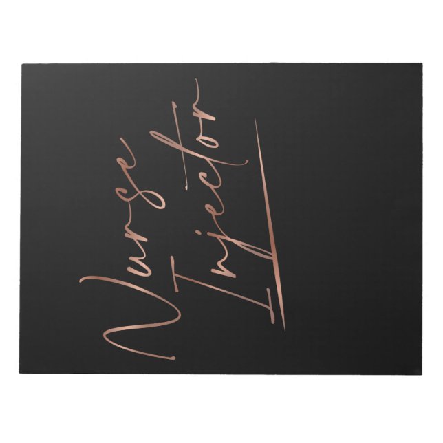 Bloc-note Injecteur Infirmière Graduation Nurs esthétiques (Devant)