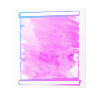 Bloc-note Iridescence rose Aquarelle Planner
