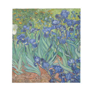 Bloc-note Iris de Vincent van Gogh peignant l'oeuvre d'art