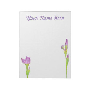 Bloc-note Iris rose violet